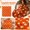 Orange, variant on Halloween Fall Flannel Throw Blanket 39.4x27.6 Inch, Soft Pumpkin Pattern Decorative Blanket for Couch Bed Travel Living Room Thanksgiving Holiday Home Accent,S