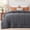 Grey, variant on U by Bedsure White Quilted Comforters Duvet Insert Queen Size, All Season Down Alternative, Soft Bedding, Machine Washable with 8 Corner Tabs ,88x88 inch