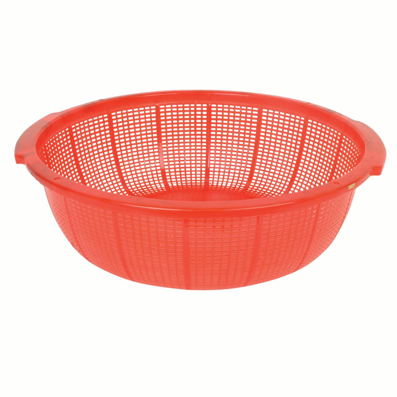 Excellante Plastic round perforated fish basket, comes in each