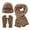 A-Khaki434, variant on Bibifish Mens And Womens Hat Gloves Scarf Sets Winter Warm Knitted Beanies Hat Gloves And Scarves Cold Weather 3 Pc Hat Gloves Scarf Sets