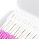 thumbnail image 3 of 200 Pcs Disposable Interdental Brushes Soft Silicone Dental Floss Cleaning Toothpicks for Oral Care Purple, 3 of 4