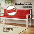 thumbnail image 3 of vidaXL Indoor/Outdoor Bench Cushions 2 pcs, Non-slip, Water-Repellent, Red 78.7"x19.7"x2.8", 3 of 8