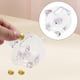 thumbnail image 4 of Alcancía de cristal transparente con forma de cerdo, contenedor para dinero, colección de cajas para ahorrar dinero Rosa 7x65cm, 4 of 6