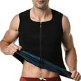 thumbnail image 5 of Men Zipper Waist Trainer Vest Weight Loss Hot Sweat Shapewear Heat Trapping Vest Tank Top Sauna Enhancing Clothing, 5 of 6
