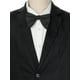 thumbnail image 4 of INSPIRAR CHIC Corbata de moño clásica de satén de color sólido para traje formal negro, 4 of 4