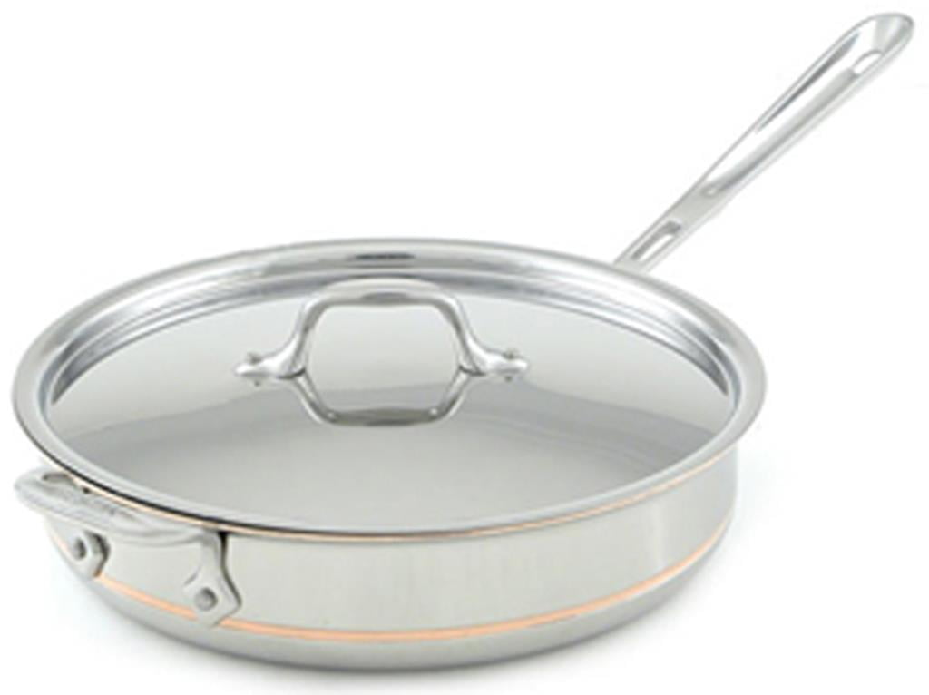 All Clad 6406 stainless steel 6 quart Copper Core 5 Ply Saute Pan