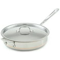 thumbnail image 2 of All-Clad 6403 Stainless Steel Copper Core 5-Ply Bonded Dishwasher Safe 3-Quart  Saute Pan with Lid, 2 of 2