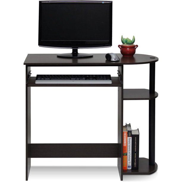 11192EX/BK 99797E Home Computer Desk Writing Table, Espresso Finish