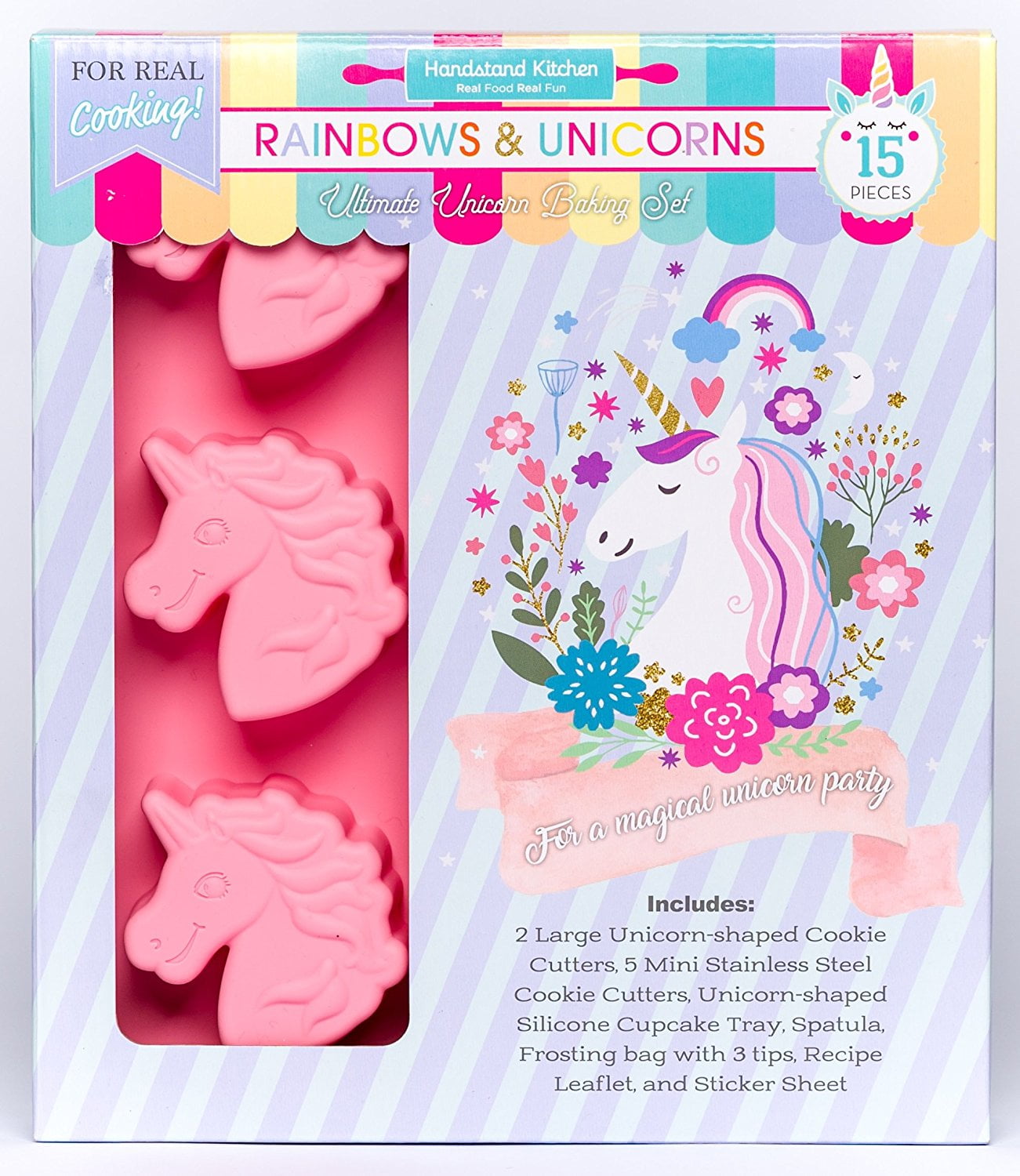 rainbows and unicorns baking set