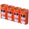 thumbnail image 1 of Storacell par Powerpax Slimline C Caddy de Rangement pour Batteries, Orange, Contient 4 Batteries (Non Inclus), 1 of 2