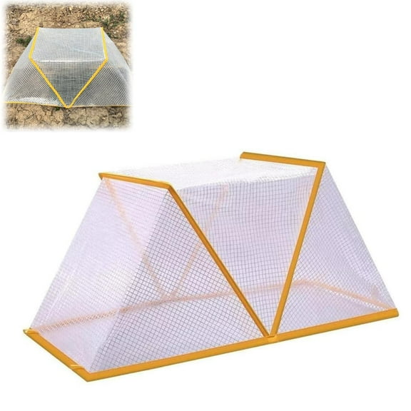 Garden Covers for Raised Beds, 32.2" x 13" x 14.1" Garden Row Accelerator Plants Cover, Foldable Plant Protector Covers, Plant Net Cage Guard Greenhouse Cover for Protecting Vegetable Fruit