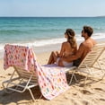 thumbnail image 4 of Fashionable Colorful Striped Beach Towels Soft And -fine Fiber Bath Towels For Bathing, 4 of 6