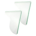 thumbnail image 3 of RENACLIPY Clear Acrylic Bath Tub Drip 1 Pair Splashproof Flat Design Bathroom Accessory, 3 of 8