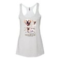thumbnail image 2 of Wild Bobby, If It's Not a Yellow Lab It's Just a Dog Gift | Womens Dog Lover Premium Tri-Blend Racerback Tank Top, Heather White, Small, 2 of 3