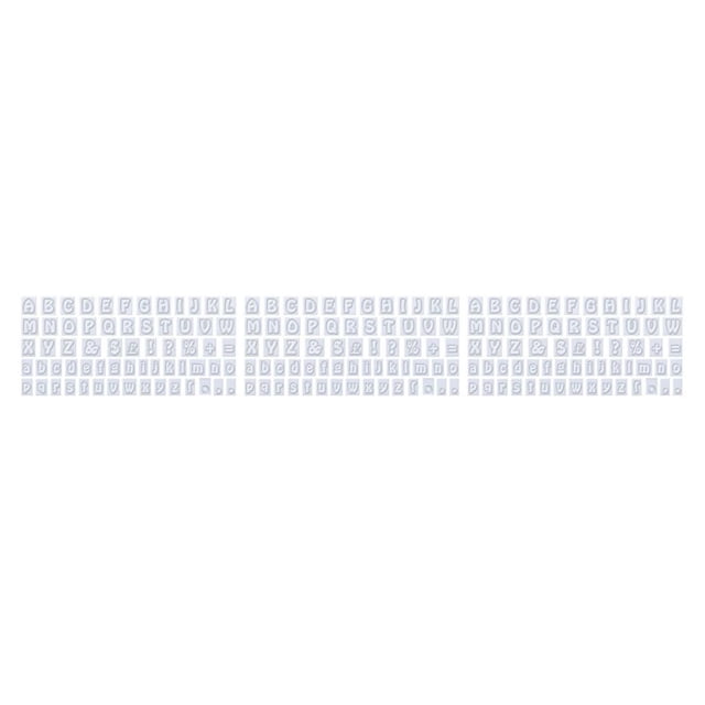 Inteprter 64 unids/set alfabeto letras pastel molde Fondant molde panadería Sugarcraft DIY artesanía cocina Gadget paquete blanco Type1 NO1