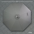 thumbnail image 5 of Sun-Ray Solar Lighted Outdoor Umbrella, LED Strip Lights, Crank Tilt, 9 Ft, 5 of 9