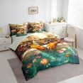 thumbnail image 4 of Feelyou Kawaii Cartoon Tiger Twin Bedding Sets 7-Piece, Vintage Garden Spring Flower Bedding Comforter Set, Teens Kids Boys Girls Reversible Sheet Sets, Luxury Bedroom Decor, 4 of 8
