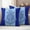 Blue, variant on Tropical Fish Outdoor Waterproof Pillow Covers, Mandalas Boho Modern Green Abstract Stripe Decorative Rectangle Throw Pillowcase Sofa Cushion Sham for Patio/Couch/Chair, 20"x12" 2 Pack