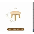 thumbnail image 2 of Wooden Plant Stool Display Stand Round Flower Pot Holder Decorative Plant Stand Small Wood Plant Riser Planter Supports For Indoor Home Decor, 2 of 6