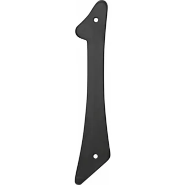 4 In. Black Nail-On Aluminum House Number 1