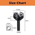 thumbnail image 3 of Genmitsu CNC Spoilboard Surfacing Router Bit 1/4" Shank, Slab Flattening Router Bit with 1" Cutting Diameter, 4 Flutes Insert Carbide Wood P, 3 of 7