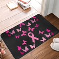 thumbnail image 4 of Yiaed Breast Cancer Print Flannel Doormat Mat Outdoor Indoor Door Mats,Welcome Matt Outdoor Front Door Mat Doormat Outdoor Mat Outdoor Mat,16"x24", 4 of 7