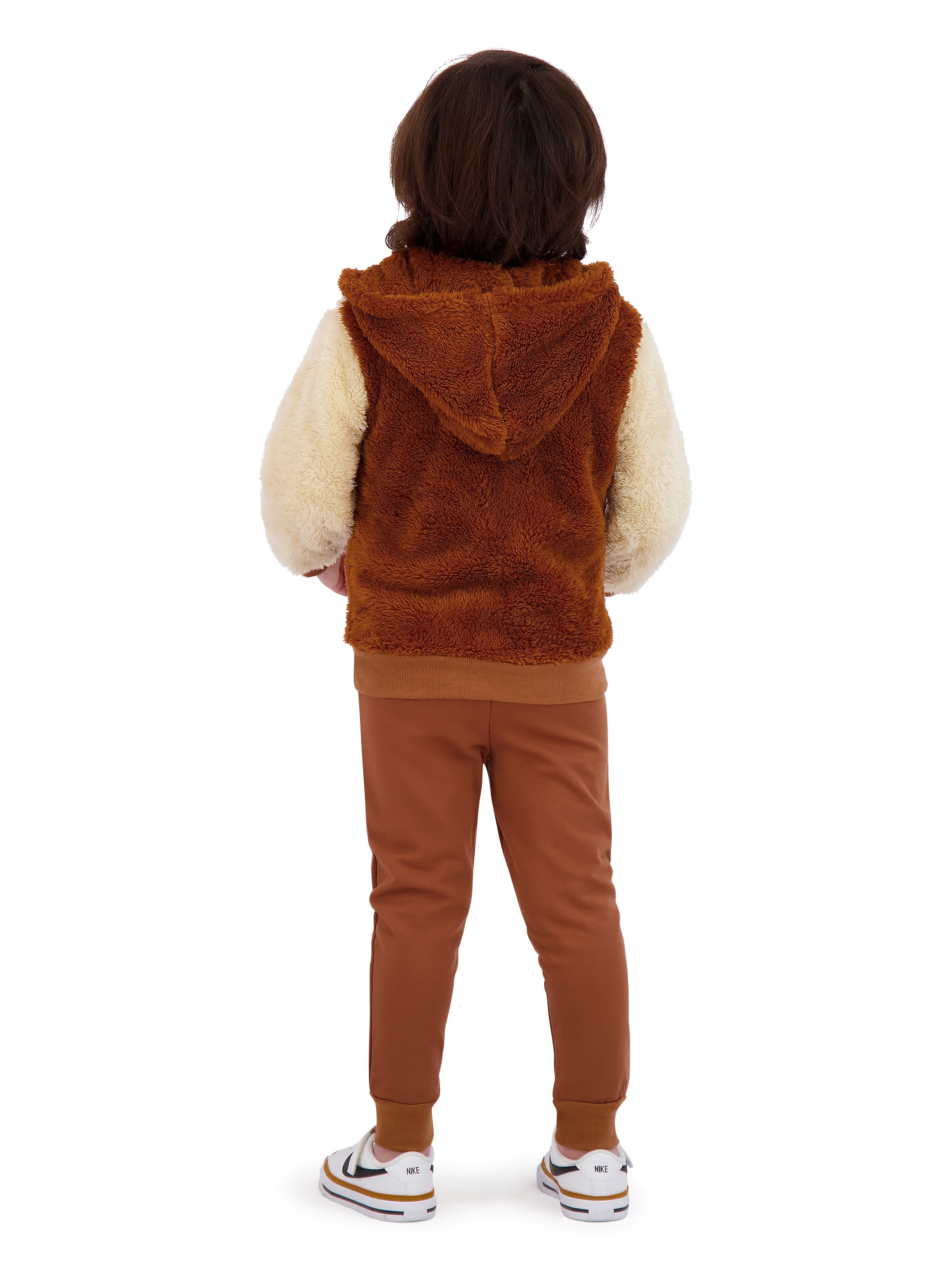 Tahari Toddler Boys 3 Piece Brown Hoodie Set, Sizes 2T-4T