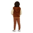 thumbnail image 2 of Tahari Toddler Boys 3 Piece Brown Hoodie Set, Sizes 2T-4T, 2 of 5