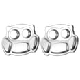 thumbnail image 1 of HINTRMENT 2 Pcs Assiettes en Acier Inoxydable pour Tout-Petits avec Conception Compartimentée Usage Extérieur, 1 of 8