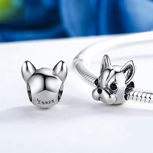 925 Sterling Silver Charm, French Bulldog Bead Charms Fashion