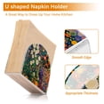 thumbnail image 5 of Yayeee Napkin Holder for Table Kitchen Paper Tissue Organization, White Floral Garden, 5 of 8