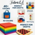 thumbnail image 4 of FabricLA Felt Fabric | 36"X 36" inch (1 Square Yard) 1.6mm Thick Fabric | Non-Stiff, Soft Fabric Material | Durable Felt Fabric | Soft Felt Roll for Crafts, Sewing, and Padding | Ivory, 4 of 10