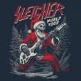 thumbnail image 3 of Sleigher World Tour Tank Top Santa Claus Skeleton Rock and Roll Legend Guitar Band Christmas Tree Xmas Men's Top, 3 of 7