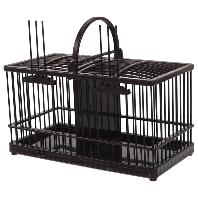 OULII Habitat Container for Outdoor Activities Coffee Plastic Vintage Design for Reptiles 1Set