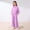 Purple, variant on Girls Ribbed Knit Matching Set Khaki, 2 Piece Outfit Button Down Shirt & Wide Leg Pants for Tween Girls 7-12, Casual Big Girls Clothes,Size 11-12 T