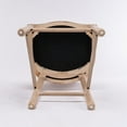 thumbnail image 5 of Triple Tree French Country Wooden Barstools, Rattan Back, Upholstered Seating, Cream (Set of 2), 5 of 7