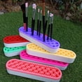 thumbnail image 4 of VERMON Silicone Nail Pen Holder Organizer Makeup Brush Display Stand Rack Storage Case, 4 of 6