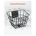 thumbnail image 6 of Electric Scooter Basket, Front Bike Basket with Bracket - 20lbs Capacity - Kids & Adults - Stylish Storage for Groceries, Pets, Luggage, 6 of 9