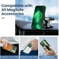 thumbnail image 3 of for iPhone 13 Pro Max Magnetic Case, Clear Hard PC Back Cover Shockproof Protective Slim Bumper Case with Built-in Strong Magnets for iPhone 13 Pro Max & iPhone 12 Pro Max 6.7"- Alpine Green, 3 of 18