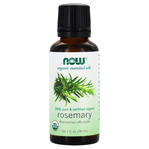 NOW Foods - 100% Pure & Organic Essential Oil Rosemary - 1 fl. oz.