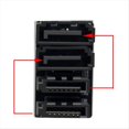 thumbnail image 3 of 4 Pieza Doble 7 Pines Hembra A Doble 7 Pines Macho 180 Grados Adaptador en Ángulo Placa Base Adaptador para Escritorio SSD HDD, 3 of 7
