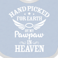 thumbnail image 4 of Inktastic Handpicked for Earth by My Pawpaw in Heaven with Angel Wings Boys or Girls Baby Bib, 4 of 4