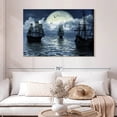 thumbnail image 2 of Elephant Stock Old Sailing Boat Wall Art - Horizontal Canvas Wall Art - Living Room Wall Decor - Nautical Canvas - Black And Purple Decor - 48" x 32", 2 of 8