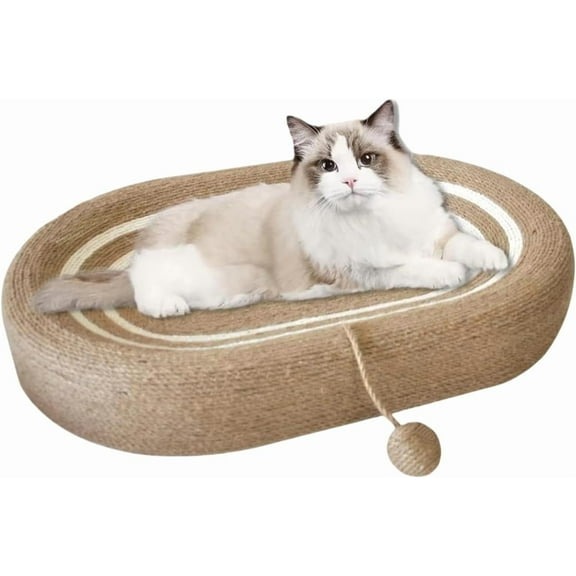 Dartjet 3-in-1 Durable Sisal Cat Scratching Pad with Cat Scratching Post & Ball Toy