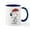 White/Navy Inside, variant on CafePress - Snoopy On Heart Mugs - 11 oz Ceramic Mug - Novelty Coffee Tea Cup