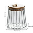 thumbnail image 5 of Sugar Containers With Bamboo Lids,Glass Coffee Canister Airtight Food Storage Jar With Lid, Candy Glass Canister Decorative Jars For Food Sugar Coffee Beans Tea, Coffee Bar Accessories, 5 of 8