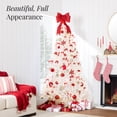thumbnail image 4 of Best Choice Products 7.5ft Pre-Lit Premium Hinged Artificial Christmas Pine Tree w/ 550 Lights, Metal Stand, 1,350 Tips, 4 of 10