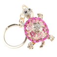 thumbnail image 3 of Creative Colorful Diamond Cute Turtle Creative Metal Keychain Car Pendant, 3 of 9