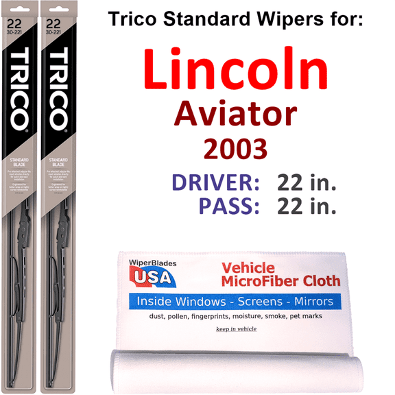 2003 Lincoln Aviator Wiper Blades (Set of 2)