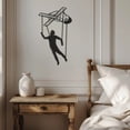 thumbnail image 4 of Violaura Puppeteer Metal Wall Art - Easy to Install Hanging Perfect for Home, Living Room Decor (36.0" x 21.6"), 4 of 8